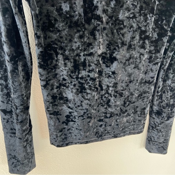 Caroline Constas Delphine Turtleneck Black Velvet Designer Party Women’s XS - Picture 9 of 10